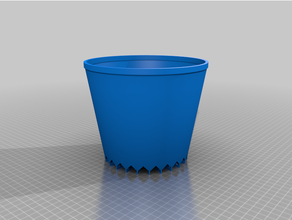 customized plant pot elevated drainage holes 3d print model - Mito3D