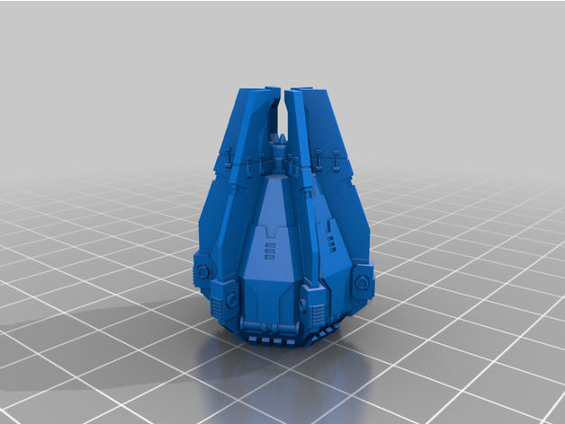 epic scale - space crusaders drop pod droppod epic30k epic40k 40k marine 3D print model - Mito3D