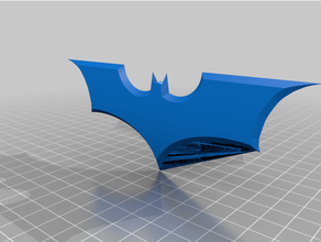 batman batarang logo 3d print model - Mito3D