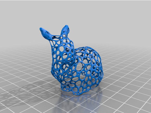 voronoi lapin 3D print model - Mito3D