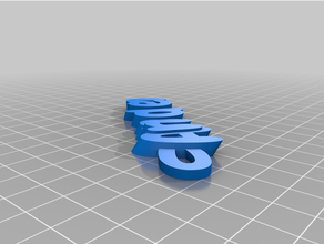 personalizado iamburny texto llavero 3d print model - Mito3D