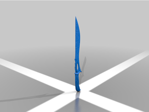 valorante soberano pelea confusa cuchillo 3d impresión juegos antidisturbios 3d print model - Mito3D