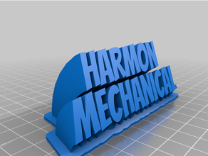 hm plate customized 3d print model - Mito3D