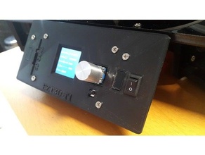 ezt3d t1 silencioso cobrir bainha placa frontal ventilador interruptor delta 3d impressora painel 3d print model - Mito3D