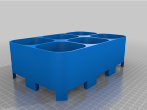 customized pot rack drip tray 3d print model - Mito3D