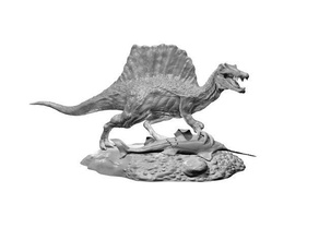spinosaurus pescar estatua dinosaurio pez caza jurásico Parque parque monstruo onchopristis prehistórico animales presa reptil 3d print model - Mito3D