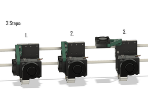 Netz a8 Extruder Zugriff mod konservieren Kühlkörper am8 Ventilator Scharnier montieren Aktualisierung 3d print model - Mito3D