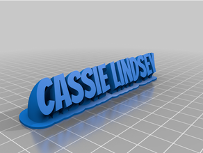 cassie nameplate customized