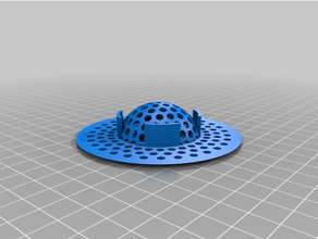 customized geodesic kitchen sink drain strainer 3d print model - Mito3D