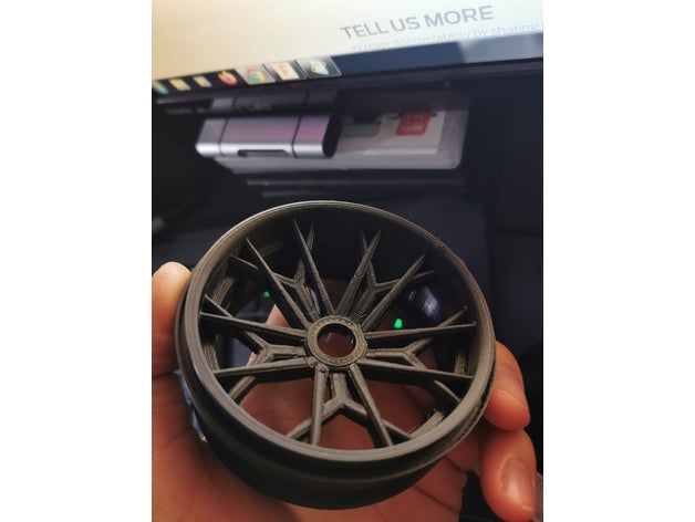 rc car wheel rim 3D print model - Mito3D
