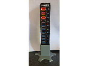 Vertikale Unterstützung USB Nabe 3d Drucker Halter 3d print model - Mito3D