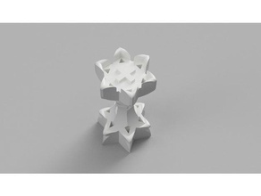 excursión salomon 3dprintable 3dprinting ajedrez trozo toile estrella torre torneado madera carpintería 3d print model - Mito3D