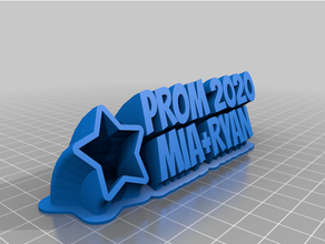 formatura 2020 personalizado 3d print model - Mito3D