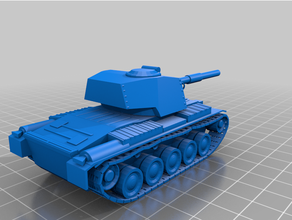 Vickers ışık tank lt 3d print model - Mito3D