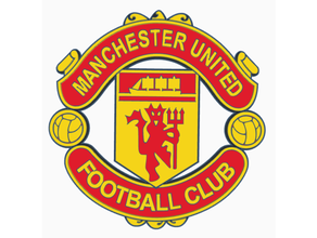 manchester united logo hd futbol soccer sports 3d print model - Mito3D