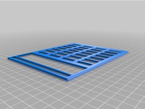 envergure buts Cadre bleu jeu plateau accessoires Composants table accessoire Jeu Jeux 3d print model - Mito3D