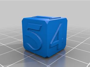 dado 1 6 personalizzato 3d print model - Mito3D