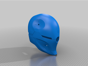 grigio Volpe casco cyborg ninja metallo Ingranaggio in aumento 3d print model - Mito3D