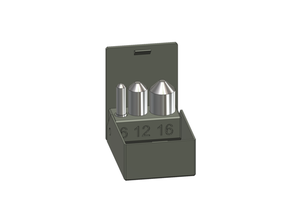deburring drill bits box chamfering tools bit small parts storage 3d print model - Mito3D