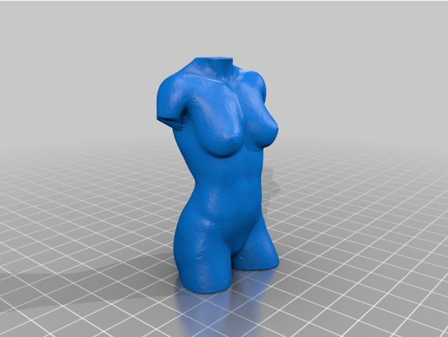weiblich Körper poly 3D print model - Mito3D