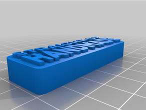 straight up el yapımı pul özelleştirilmiş 3d print model - Mito3D