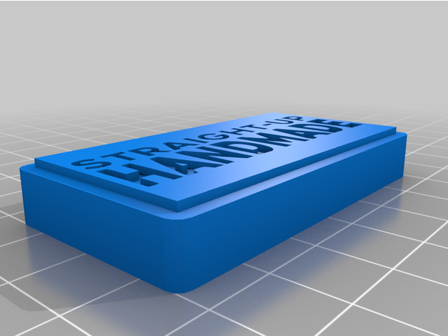 straight up feito mão inverso personalizado 3D print model - Mito3D