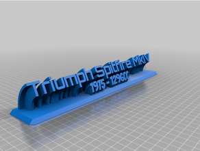 triumph customized 3d print model - Mito3D