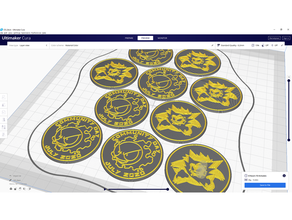 Pokémon Gemeinschaft 30 Münze gastly Gangar Spuk Pokemongo Pokemons Zahlen Spielzeug 3d print model - Mito3D