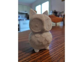 gufo figurina orecchie 3d print model - Mito3D