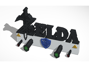 zelda chave suporte 3d print model - Mito3D