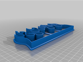 flame cookie cutter 3d print model - Mito3D