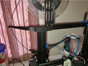ender filament guider rail monter queue d'aronde créalité 3 3d print model - Mito3D