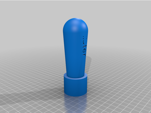 acqua maniglia piccolo personalizzato 3D print model - Mito3D