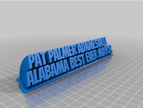 pat palmer customized 3d print model - Mito3D