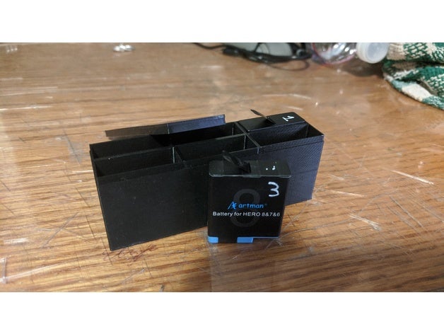 gopro Batterie Box 8 7 6 5 3D print model - Mito3D