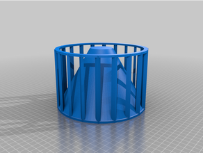 centrífugo soplador ardilla ventilador personalizado 3d print model - Mito3D