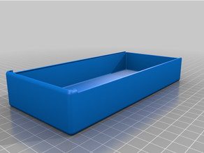 customized parametric box sliding latch 3d print model - Mito3D