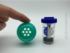 lente limpador caso bainha suporte contato boné 3d print model - Mito3D