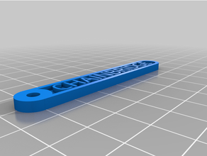 zincirli köprü plak özelleştirilmiş 3d print model - Mito3D