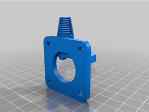 smoothbore ender & cr10 filament extruder block threaded coupler nut bowden clamp cr-10 creality 3 ender3 mk8 3d print model - Mito3D