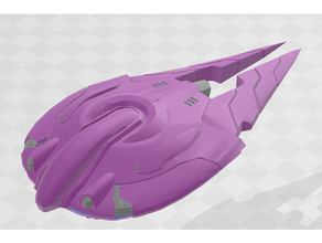 halo ground command seraph fighter 1 300 scale aircraft spaceship 3d print model - Mito3D