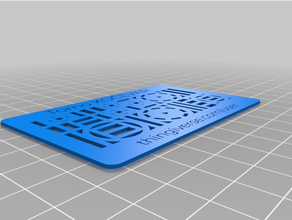 angepasst thingiverse Benutzerdefiniert Unternehmen Karte 3d print model - Mito3D