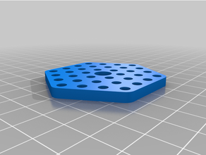 makeblock hex4 plate hexagon hexagonal robotparts 3d print model - Mito3D