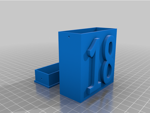 square box lid screwholes 3d print model - Mito3D
