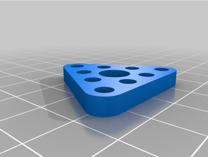 makeblock equilátero triangle4 triângulo prato peças robô 3d print model - Mito3D
