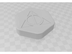 7 dice box d&d - deathly hallows harry potter polyhedral 3d print model - Mito3D