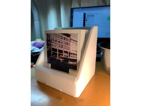 polaroid caja soporte foto 3d print model - Mito3D