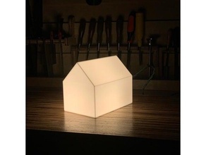 bedside lamp book rest bookstand decor design house light nightlight philips hue 3d print model - Mito3D