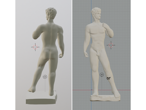 Michelangelos David Skulptur Michelangelo 3d print model - Mito3D