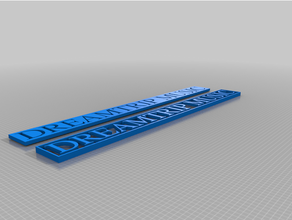 dreamtrip music nameplate customized 3d print model - Mito3D